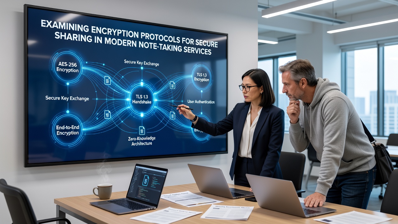 Examining Encryption Protocols for Secure Sharing in Modern Note-Taking Services