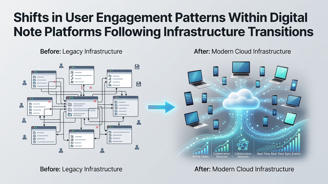 Shifts in User Engagement Patterns Within Digital Note Platforms Following Infrastructure Transitions
